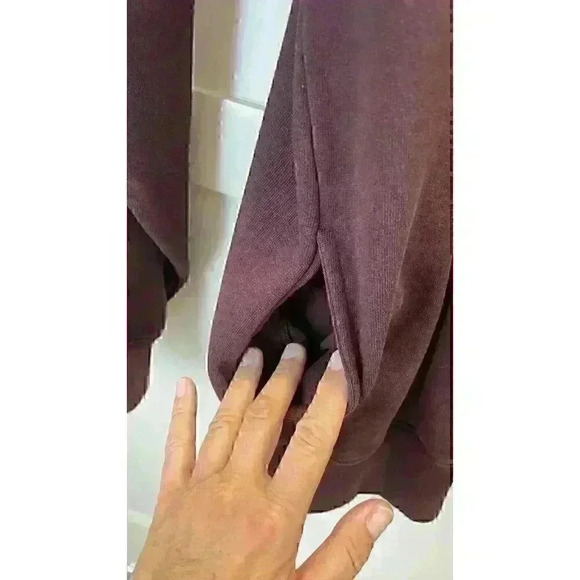 LL BEAN Mens LG-TALL 1/4 Zip Maroon Pullover Sweater - Picture 8 of 9